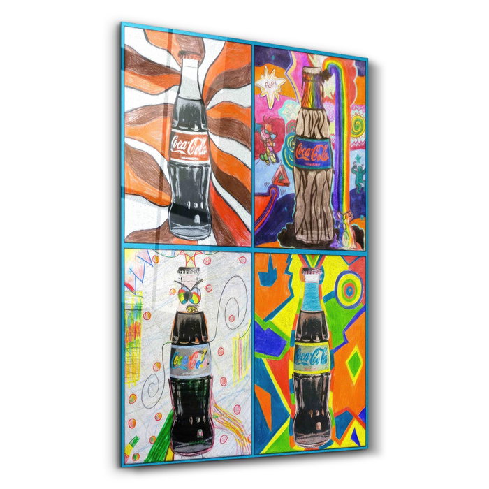 Wallity Pintura Decorativa de Vidrio Templado Multicolor 46 x 72 cm Wallity Pintura Decorativa de Vidrio Templado Multicolor 46 x 72 cm